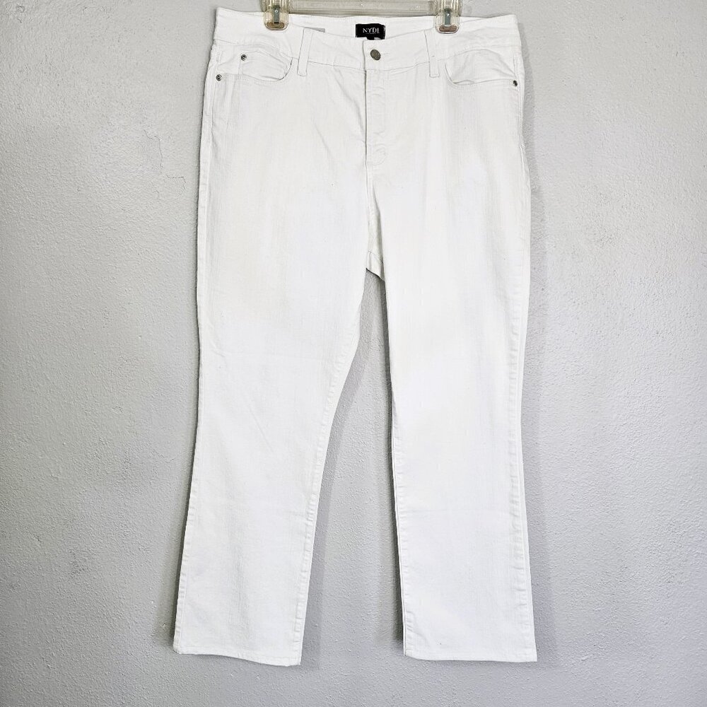 NYDJ Crisp White Straight-Leg Jeans for Women